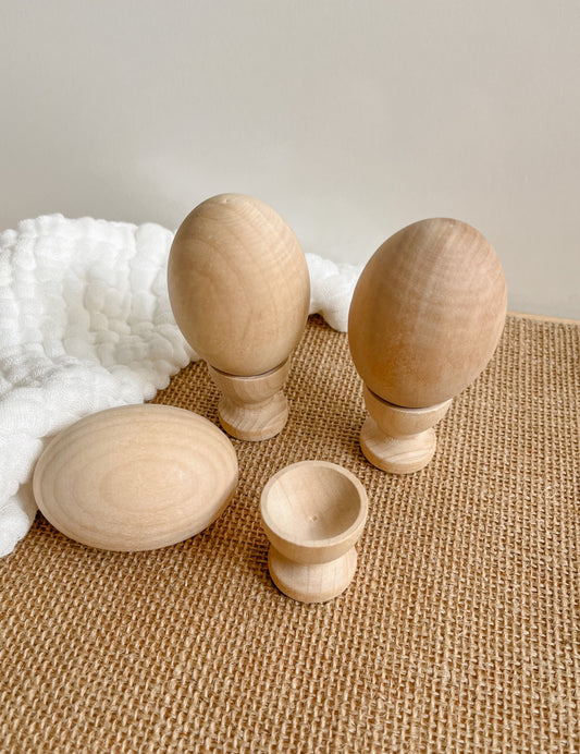 Wooden Eggs & Cups image 0