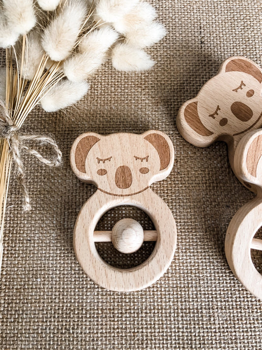 The Sleepy Koala Teether & Rattle image 0