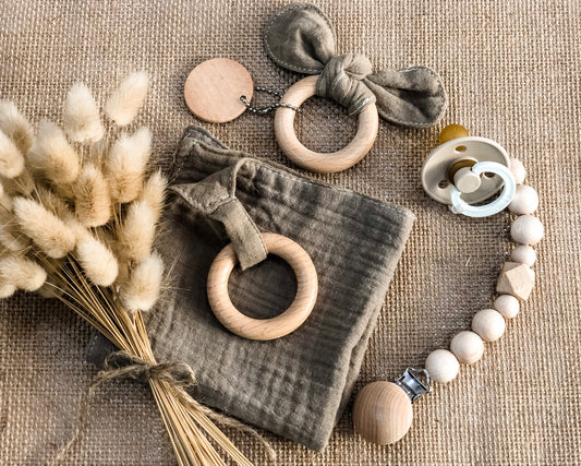 The BabyTeether & Dummy Clip Set image 0